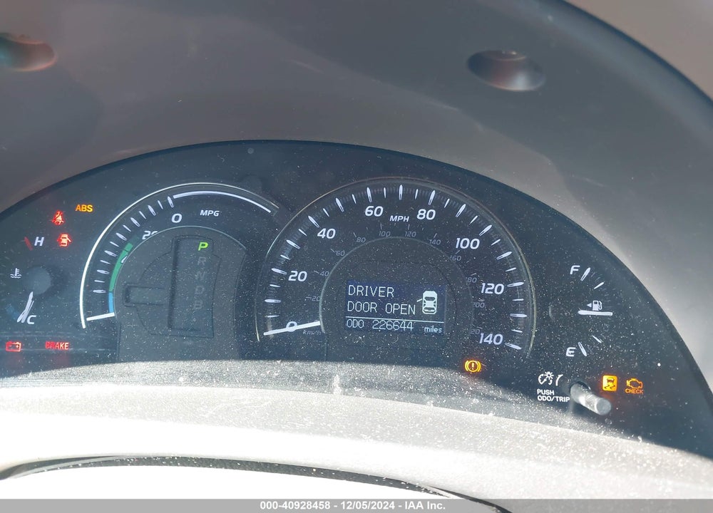 2010 TOYOTA CAMRY HYBRID VIN: 4T1BB3EK1AU123746
