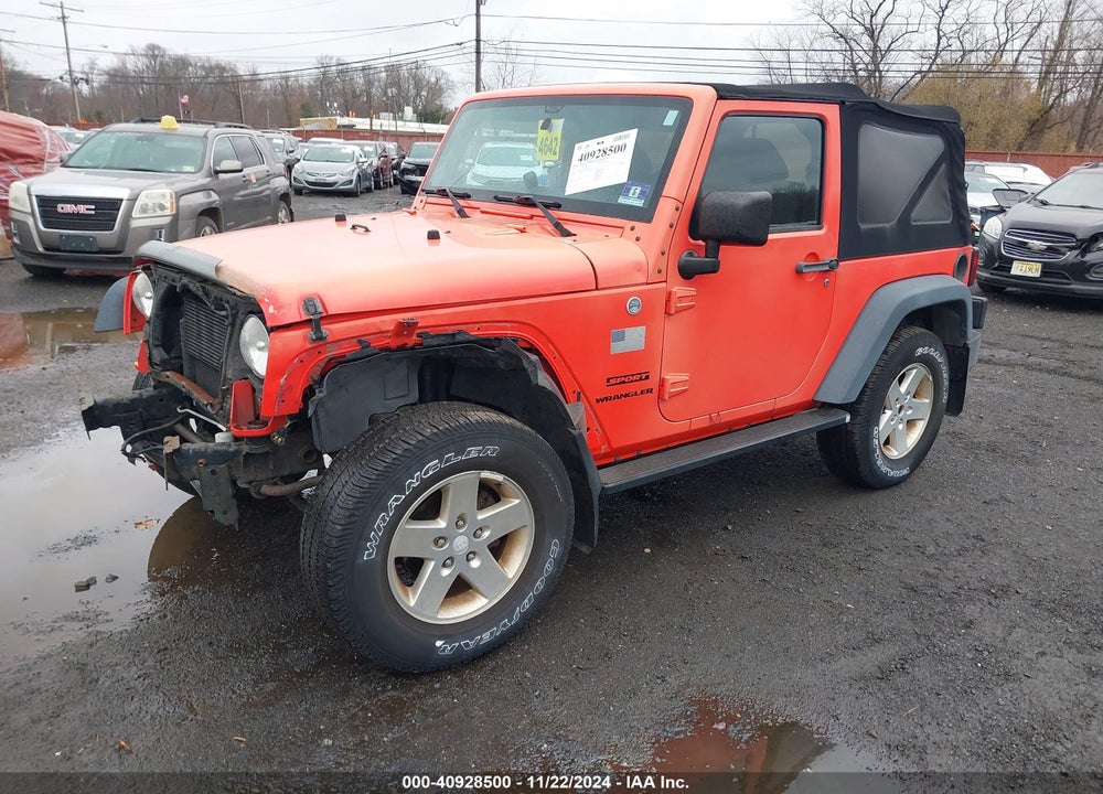2013 JEEP WRANGLER SPORT VIN: 1C4AJWAG9DL607079