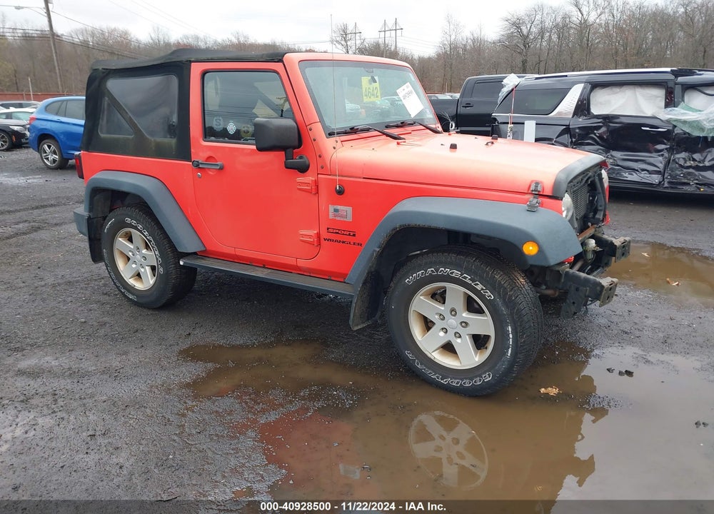 2013 JEEP WRANGLER SPORT VIN: 1C4AJWAG9DL607079