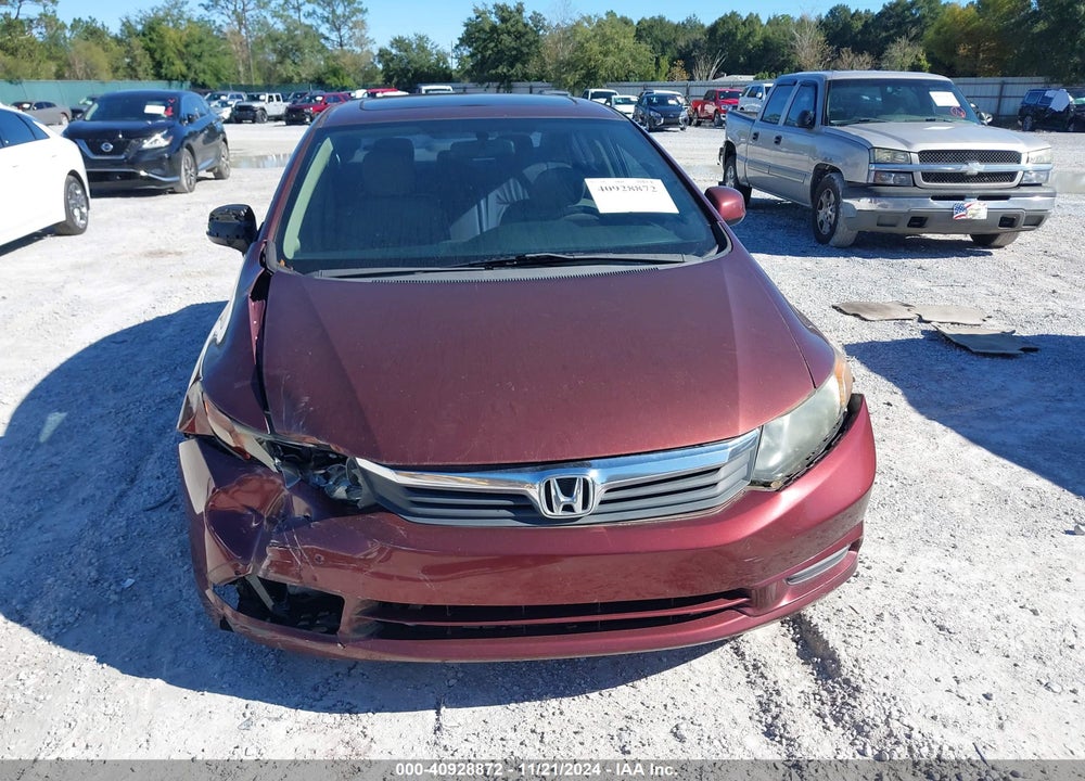 2012 HONDA CIVIC EX-L VIN: 19XFB2F99CE066810