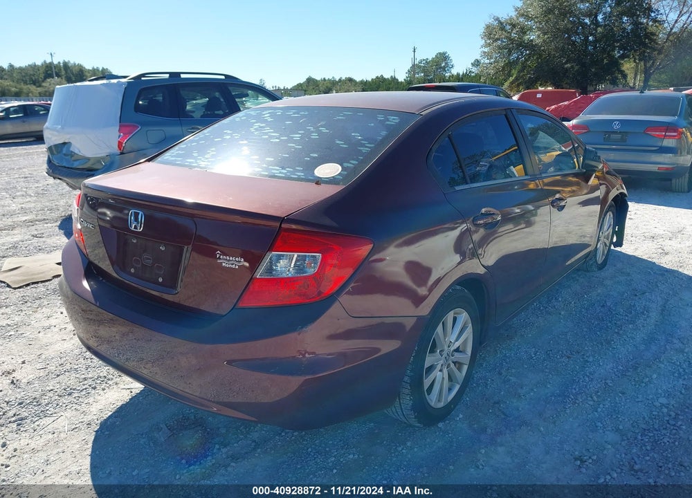 2012 HONDA CIVIC EX-L VIN: 19XFB2F99CE066810