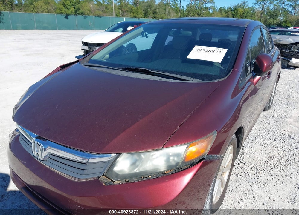 2012 HONDA CIVIC EX-L VIN: 19XFB2F99CE066810