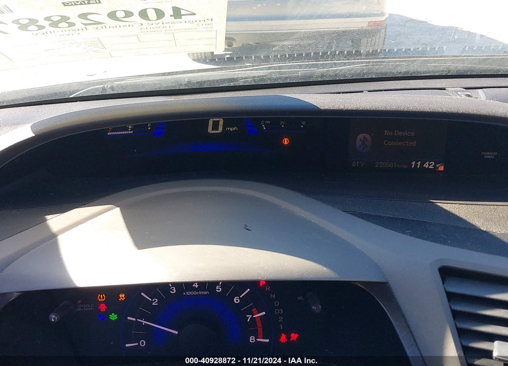 2012 HONDA CIVIC EX-L VIN: 19XFB2F99CE066810