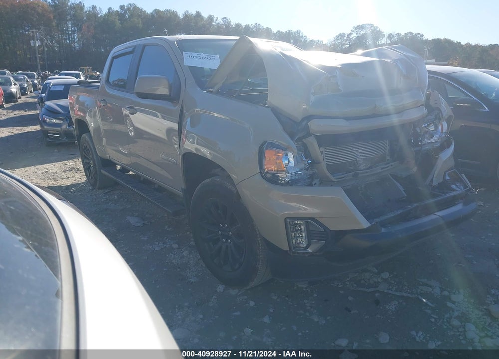 2022 GMC CANYON 4WD SHORT BOX ELEVATION VIN: 1GTG6CENXN1333570