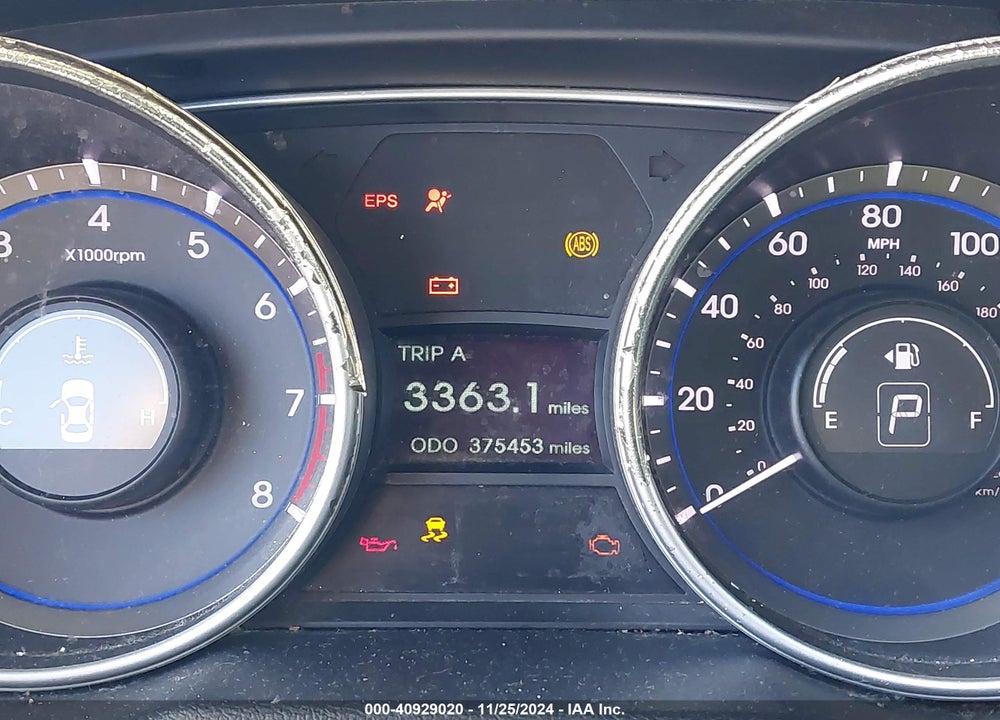 2011 HYUNDAI SONATA GLS VIN: 5NPEB4AC6BH115627