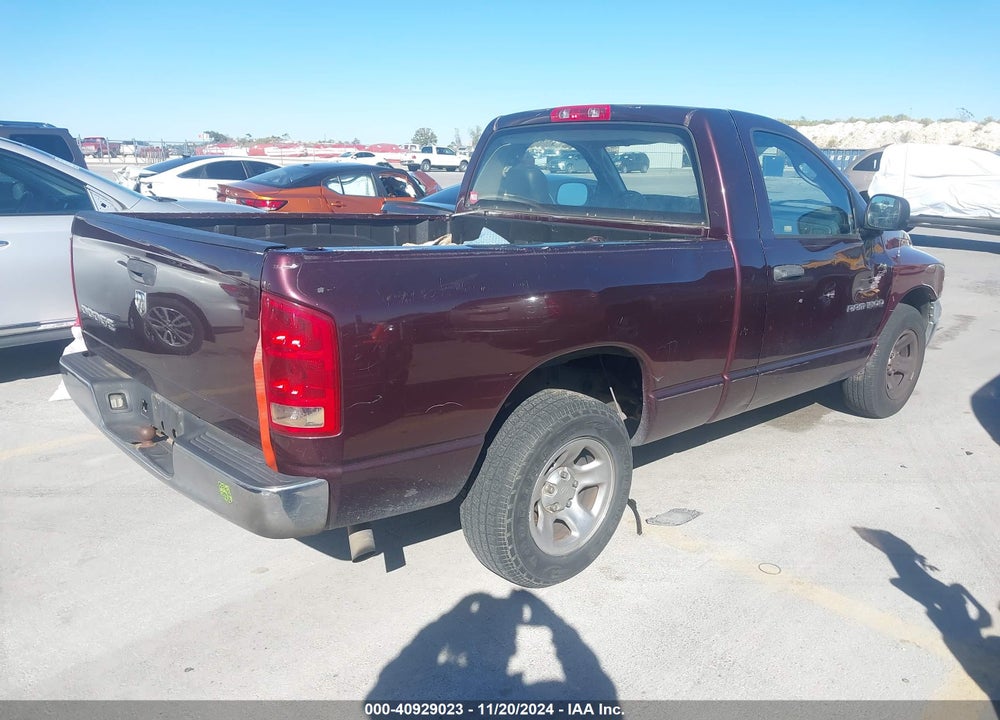 2005 DODGE RAM 1500 ST VIN: 1D7HA16K05J588990