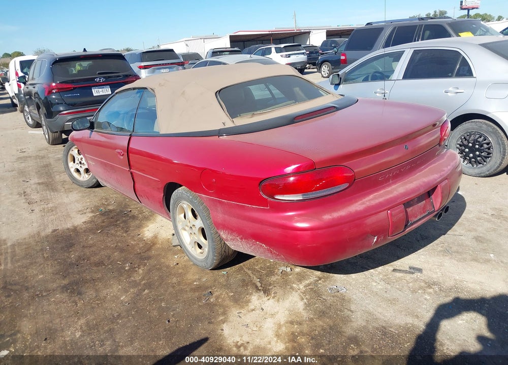 1998 CHRYSLER SEBRING JXI VIN: 3C3EL55H0WT335722