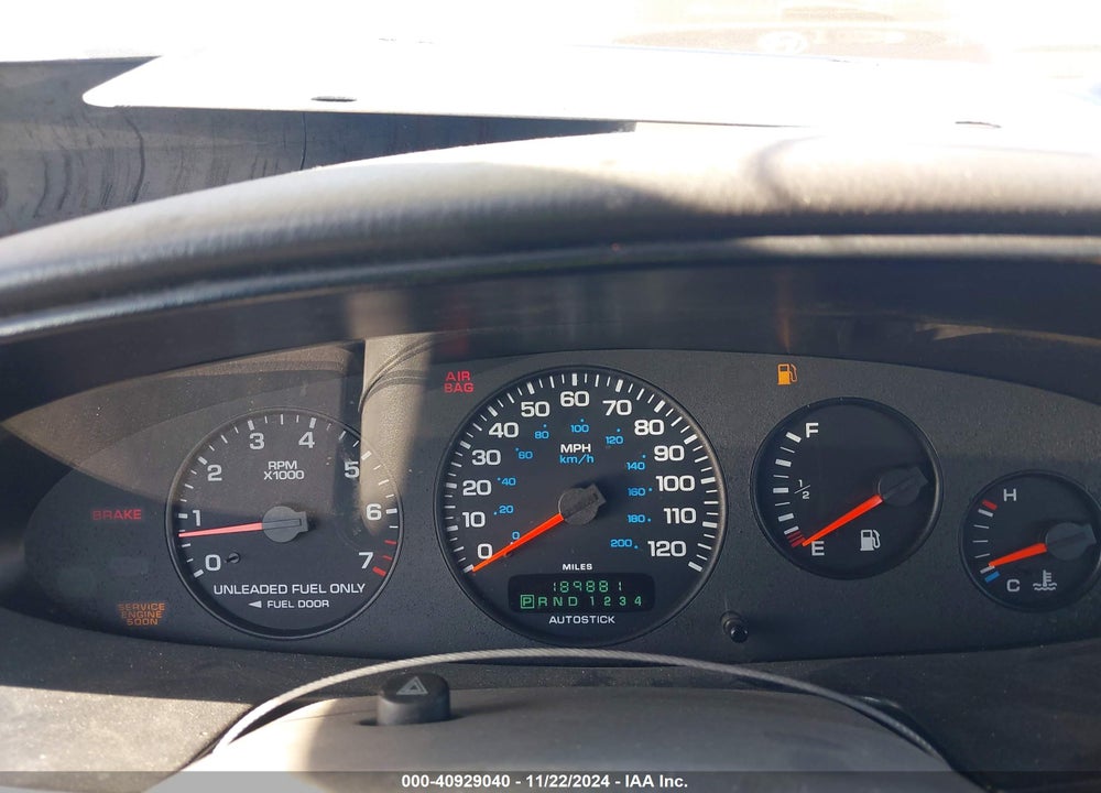 1998 CHRYSLER SEBRING JXI VIN: 3C3EL55H0WT335722