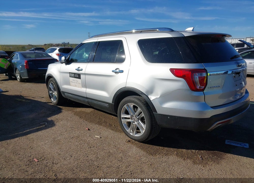 2017 FORD EXPLORER LIMITED VIN: 1FM5K7F84HGD40062