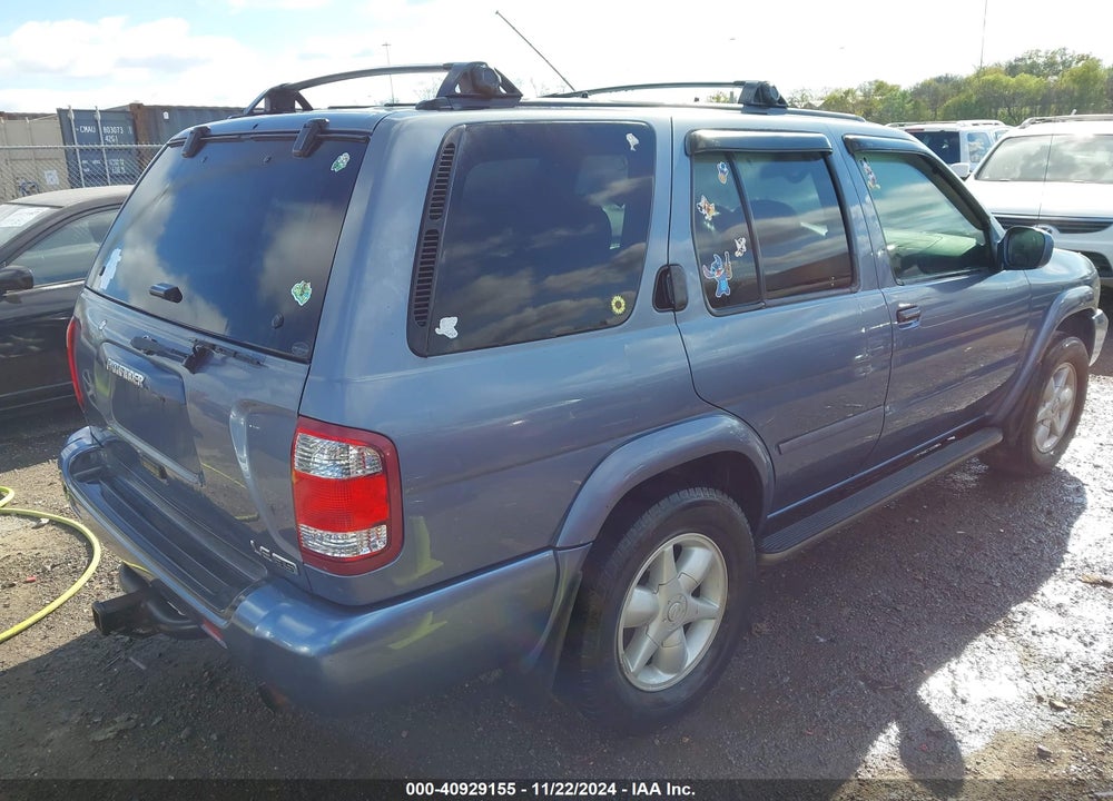 2001 NISSAN PATHFINDER LE VIN: JN8DR07Y61W527448