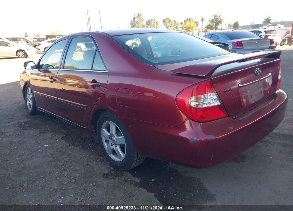 2002 TOYOTA CAMRY SE V6 VIN: 4T1BF30K52U013764