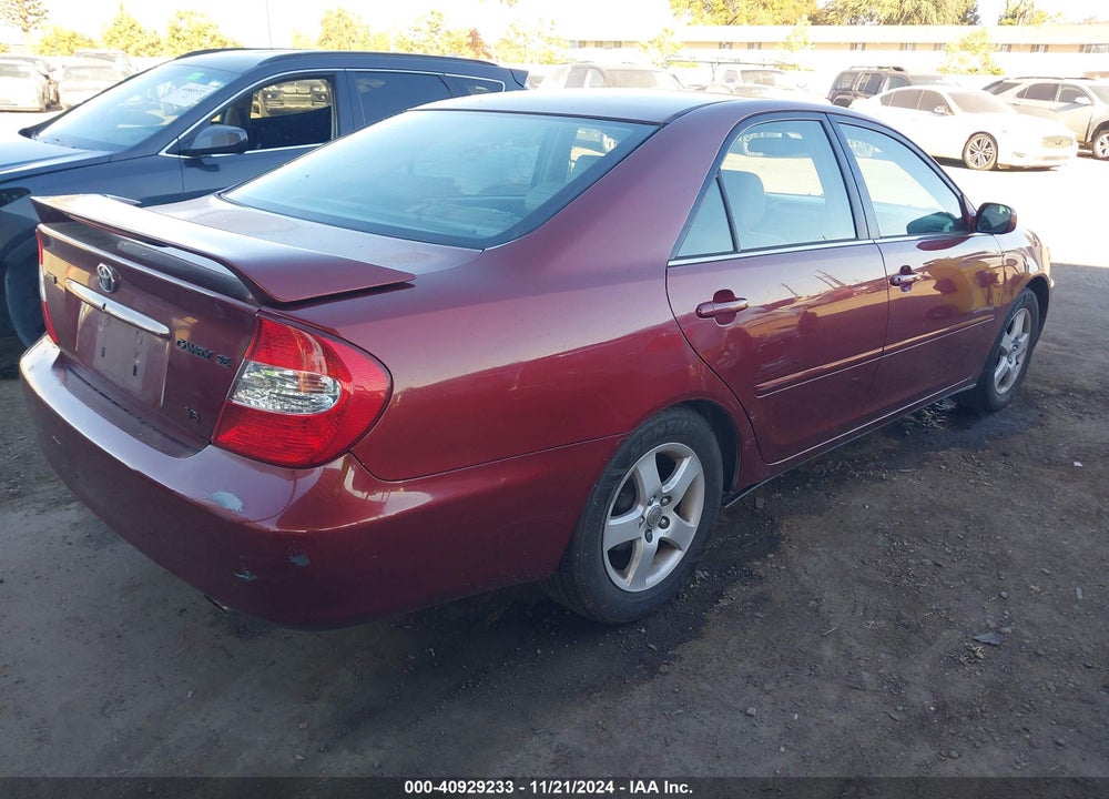 2002 TOYOTA CAMRY SE V6 VIN: 4T1BF30K52U013764