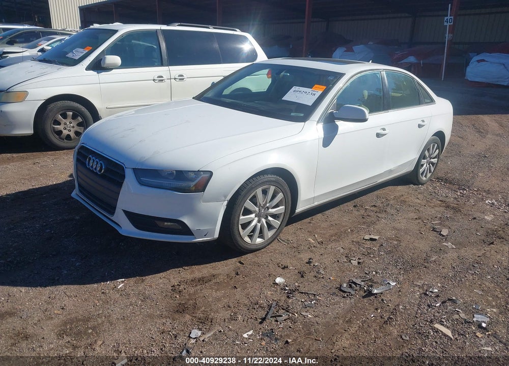 2013 AUDI A4 2.0T PREMIUM VIN: WAUAFAFL9DN022840