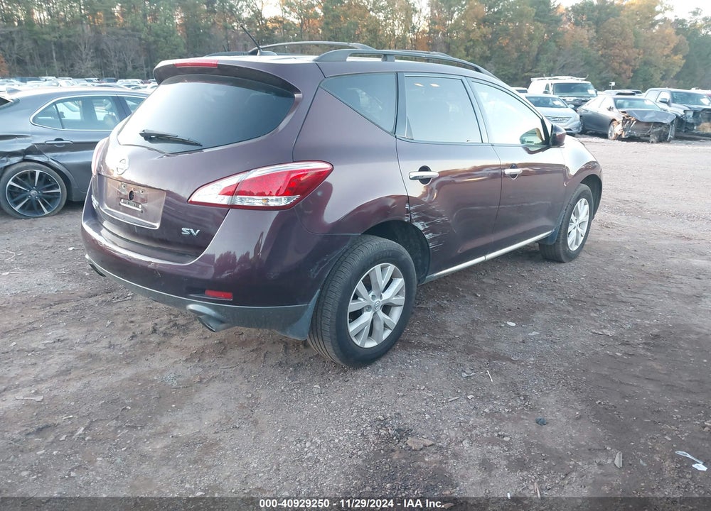 2013 NISSAN MURANO SV VIN: JN8AZ1MUXDW213400