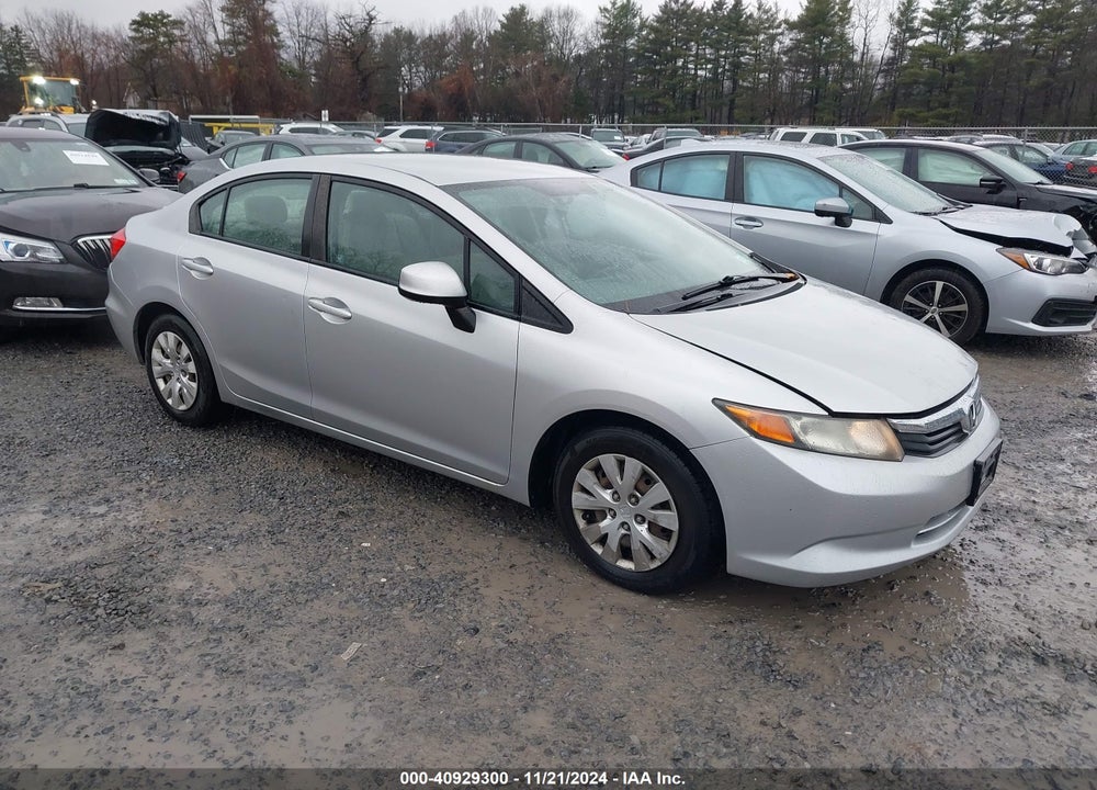 2012 HONDA CIVIC LX VIN: 19XFB2F50CE353997