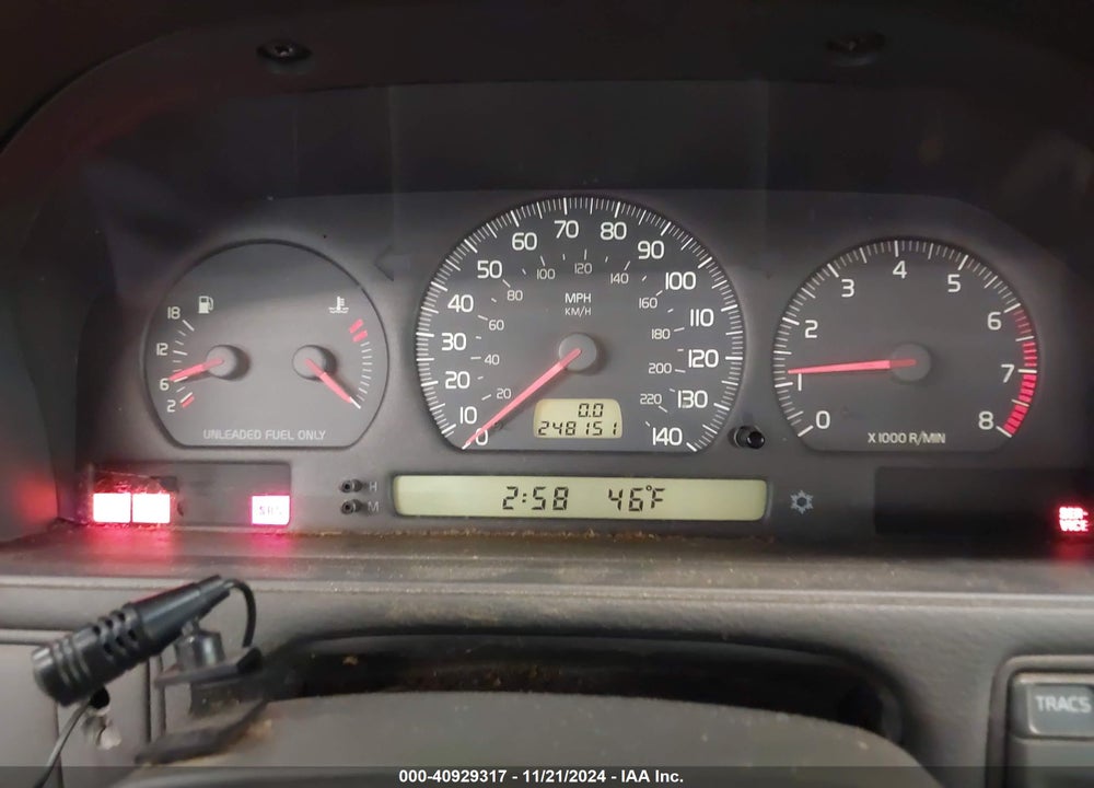 1998 VOLVO V70 GTAS/GTMS VIN: YV1LW5540W2513339