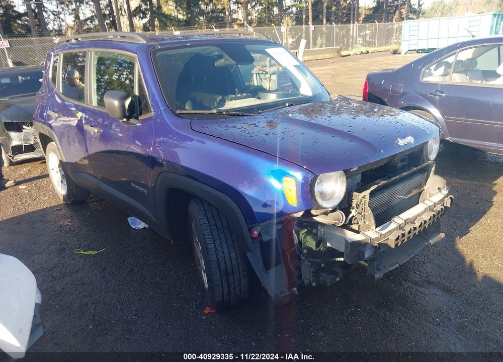 2019 JEEP RENEGADE SPORT FWD VIN: ZACNJAAB2KPK27001