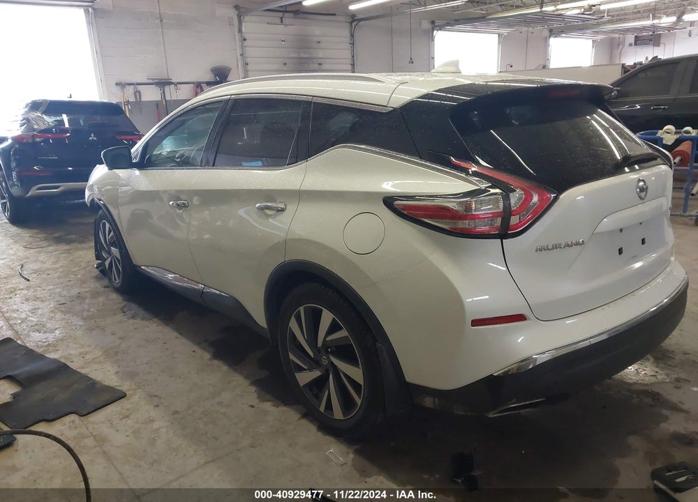 2016 NISSAN MURANO PLATINUM VIN: 5N1AZ2MH6GN168062