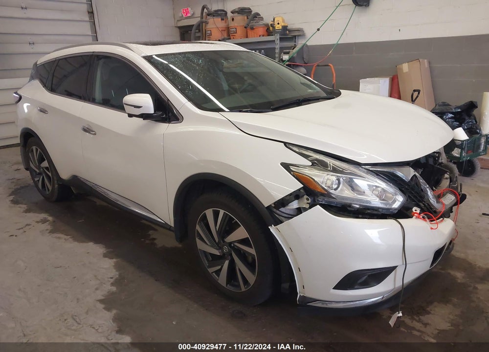 2016 NISSAN MURANO PLATINUM VIN: 5N1AZ2MH6GN168062