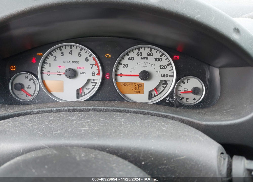 2012 NISSAN XTERRA PRO - 4X VIN: 5N1AN0NW4CC503810