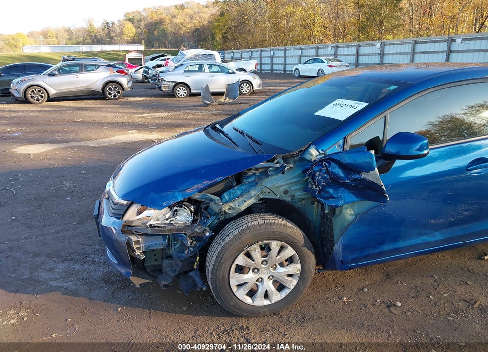 2012 HONDA CIVIC LX VIN: 19XFB2F53CE034397