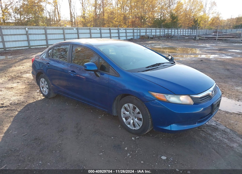 2012 HONDA CIVIC LX VIN: 19XFB2F53CE034397