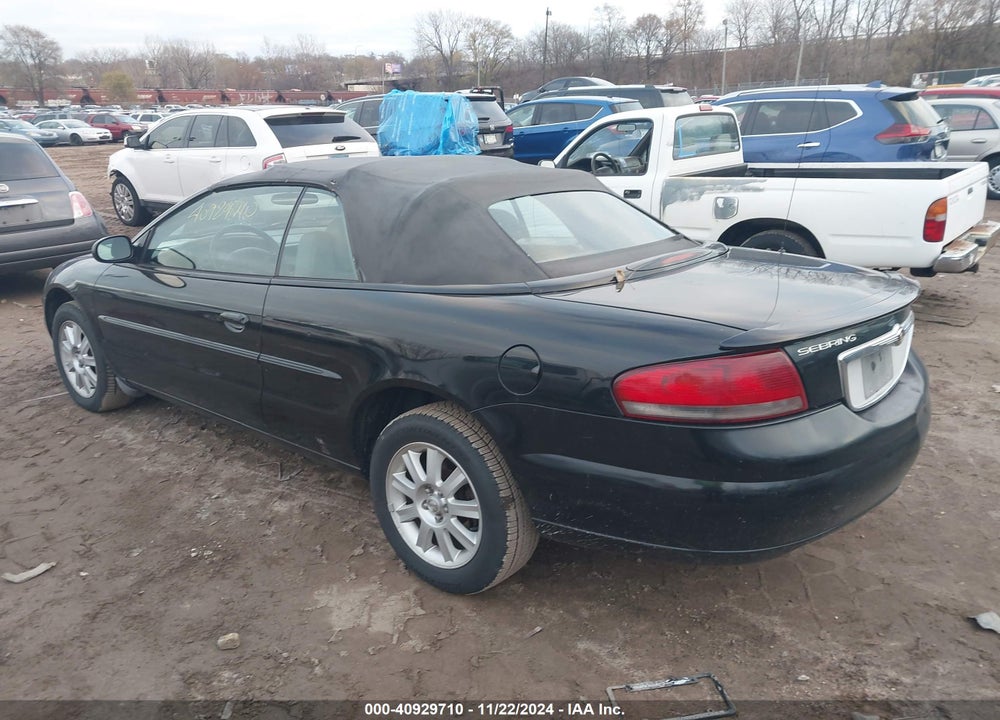 2002 CHRYSLER SEBRING GTC VIN: 1C3EL75R62N270390