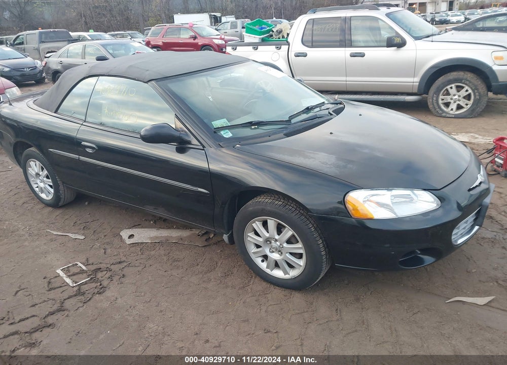 2002 CHRYSLER SEBRING GTC VIN: 1C3EL75R62N270390