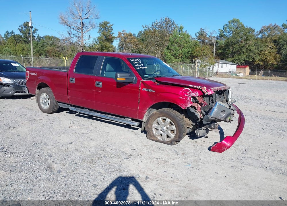 2013 FORD F-150 XLT VIN: 1FTFW1EF9DKE09572