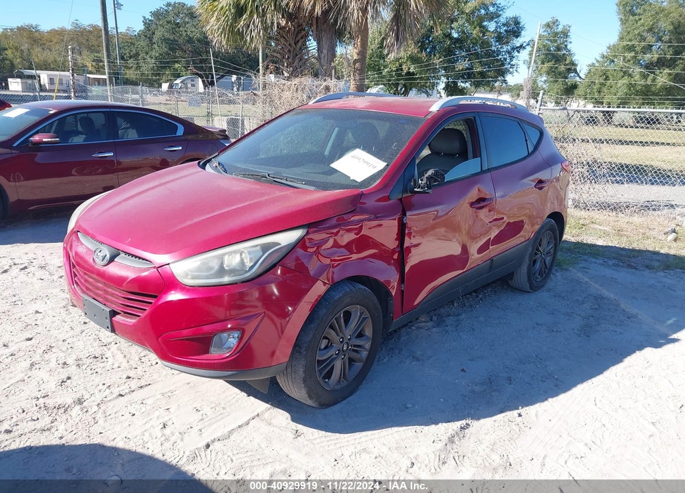 2014 HYUNDAI TUCSON SE VIN: KM8JU3AG6EU805549