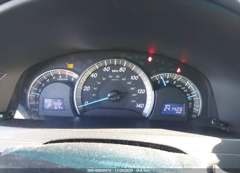 2012 TOYOTA CAMRY SE VIN: 4T1BF1FK2CU031930