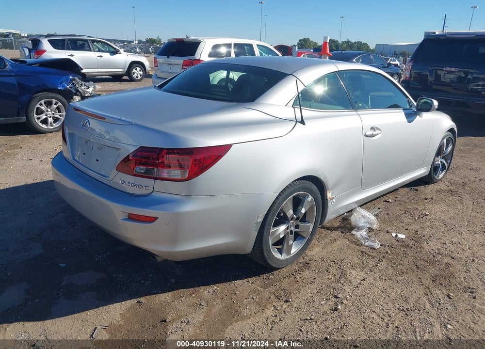 2011 LEXUS IS 350C VIN: JTHFE2C28B2507058