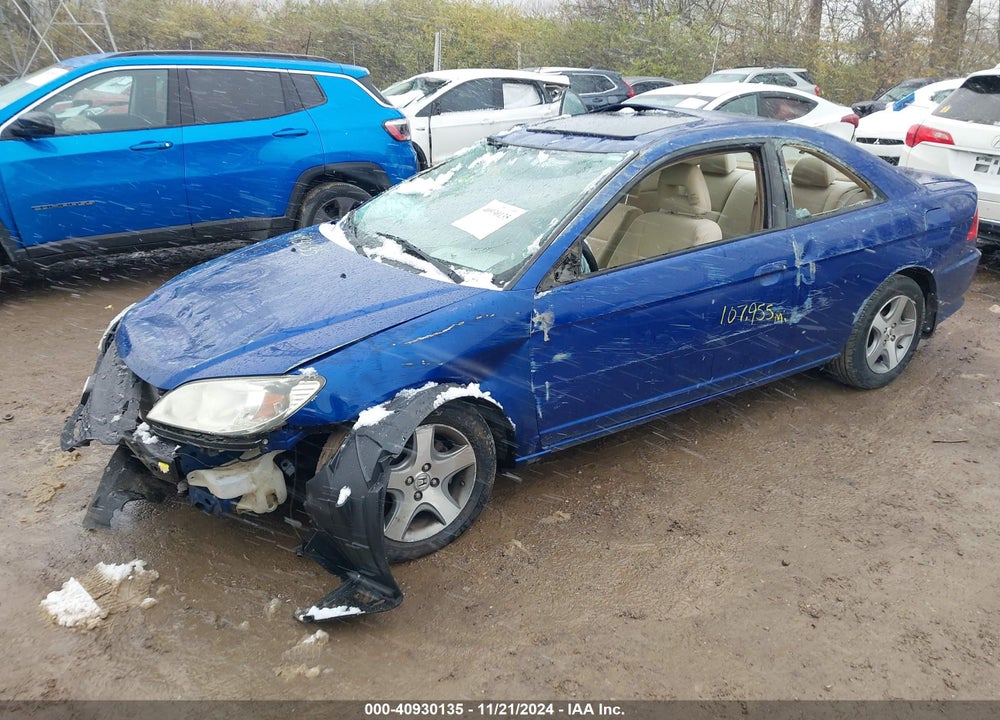 2004 HONDA CIVIC EX VIN: 1HGEM22954L072917