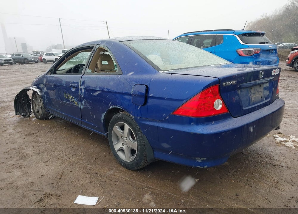 2004 HONDA CIVIC EX VIN: 1HGEM22954L072917