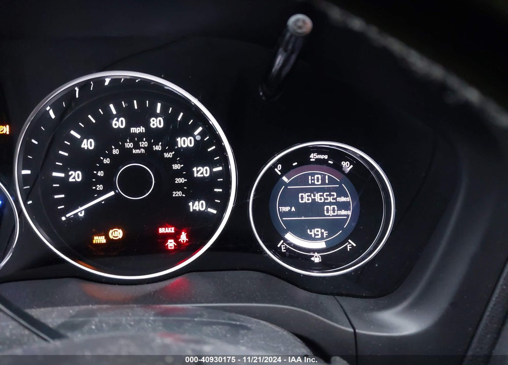 2019 HONDA HR-V LX VIN: 3CZRU6H39KG721956