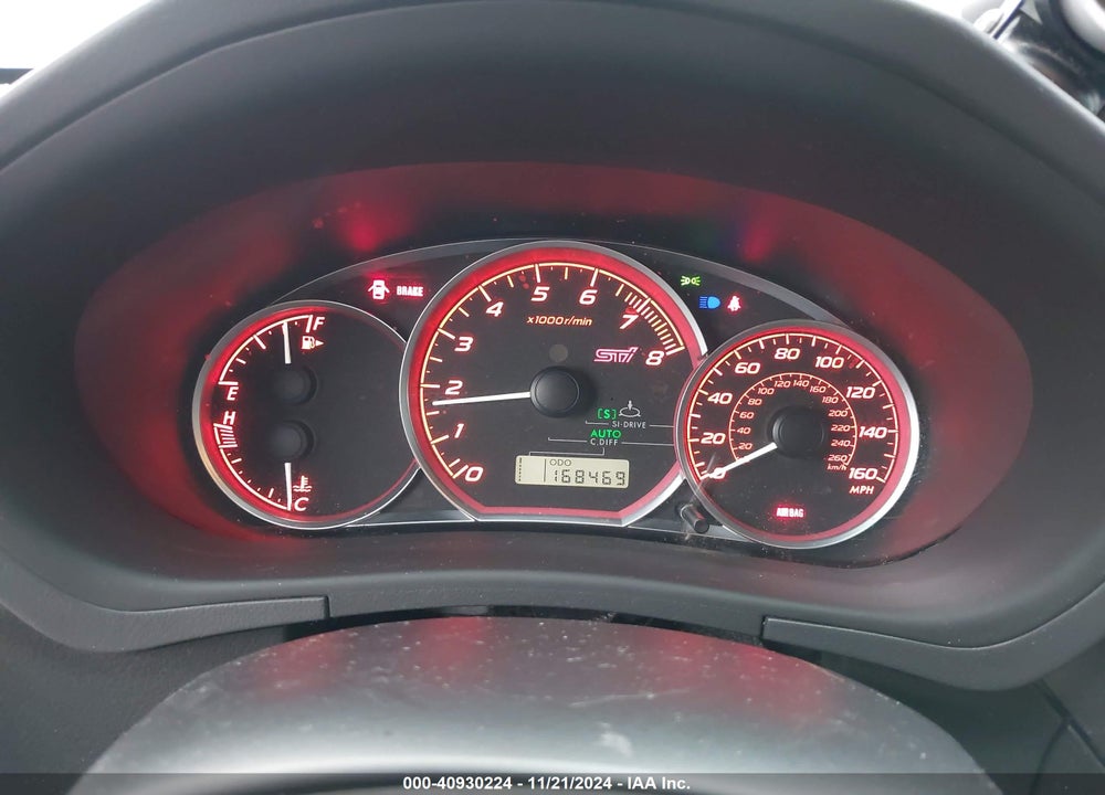 2008 SUBARU IMPREZA WRX STI VIN: JF1GR89698L824587