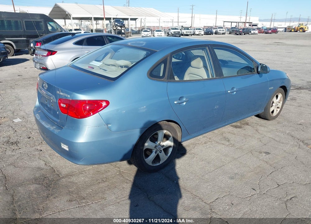 2007 HYUNDAI ELANTRA GLS/LIMITED/SE VIN: KMHDU46D97U093204