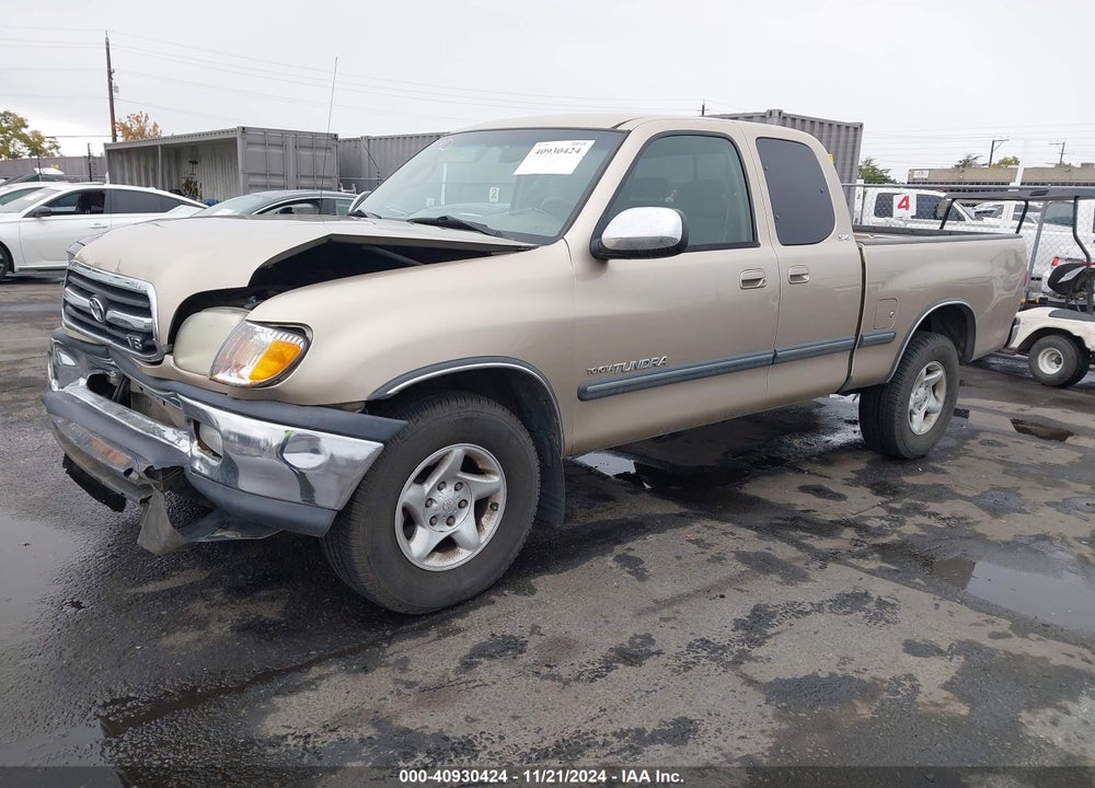 2002 TOYOTA TUNDRA SR5 V8 VIN: 5TBBT44162S250619