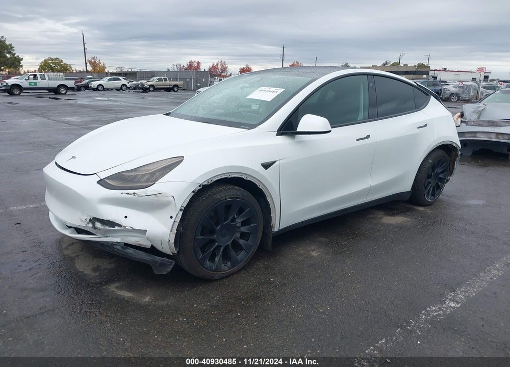 2021 TESLA MODEL Y LONG RANGE DUAL MOTOR ALL-WHEEL DRIVE VIN: 5YJYGDEE8MF097806
