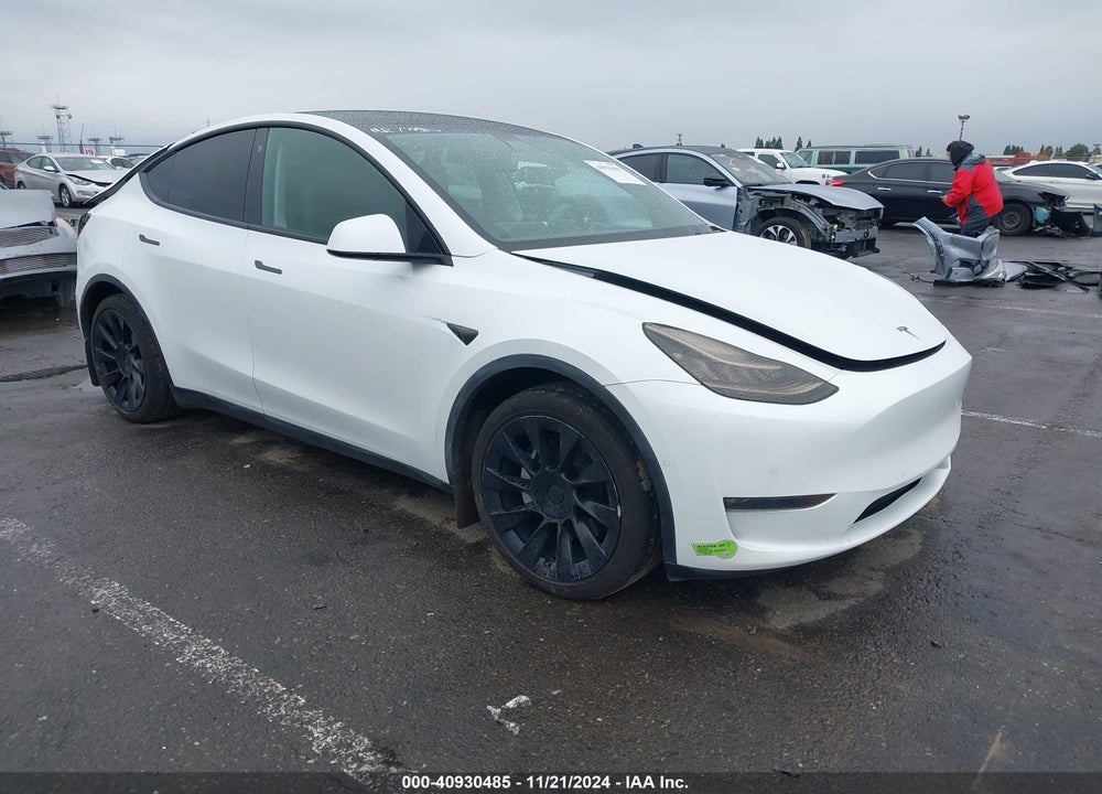 2021 TESLA MODEL Y LONG RANGE DUAL MOTOR ALL-WHEEL DRIVE VIN: 5YJYGDEE8MF097806