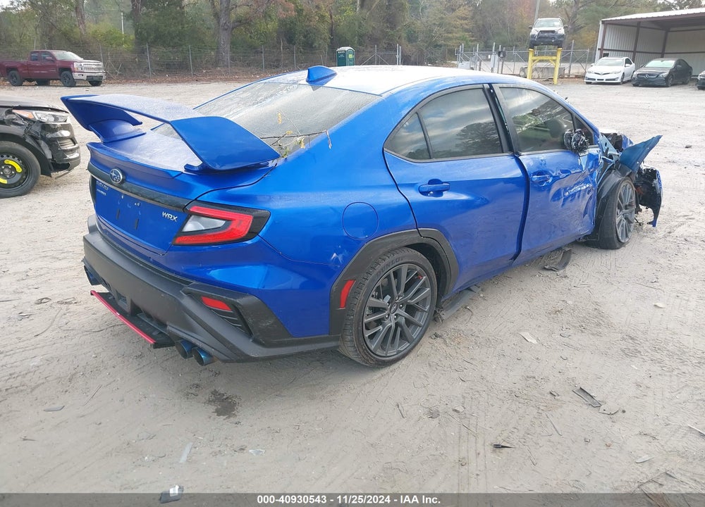 2022 SUBARU WRX VIN: JF1VBAU65N8031456