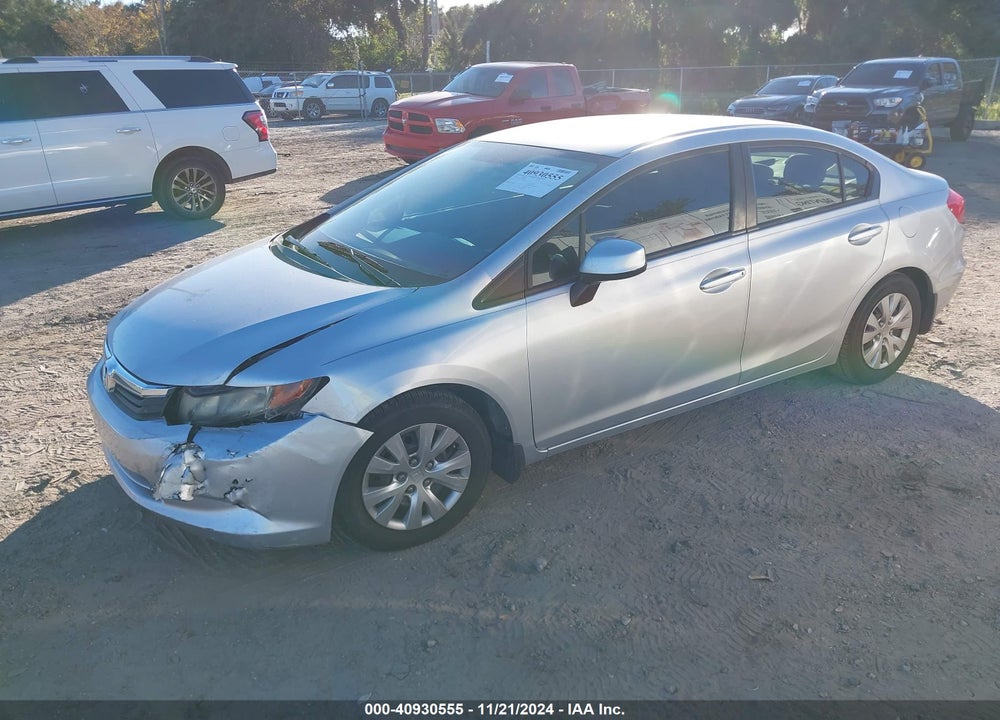 2012 HONDA CIVIC LX VIN: 2HGFB2F57CH558920