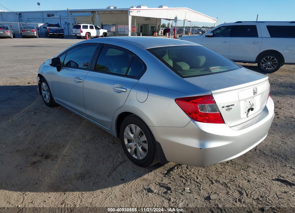 2012 HONDA CIVIC LX VIN: 2HGFB2F57CH558920