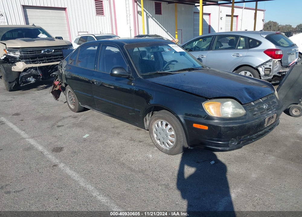 2004 HYUNDAI ACCENT GL VIN: KMHCG45C74U566282
