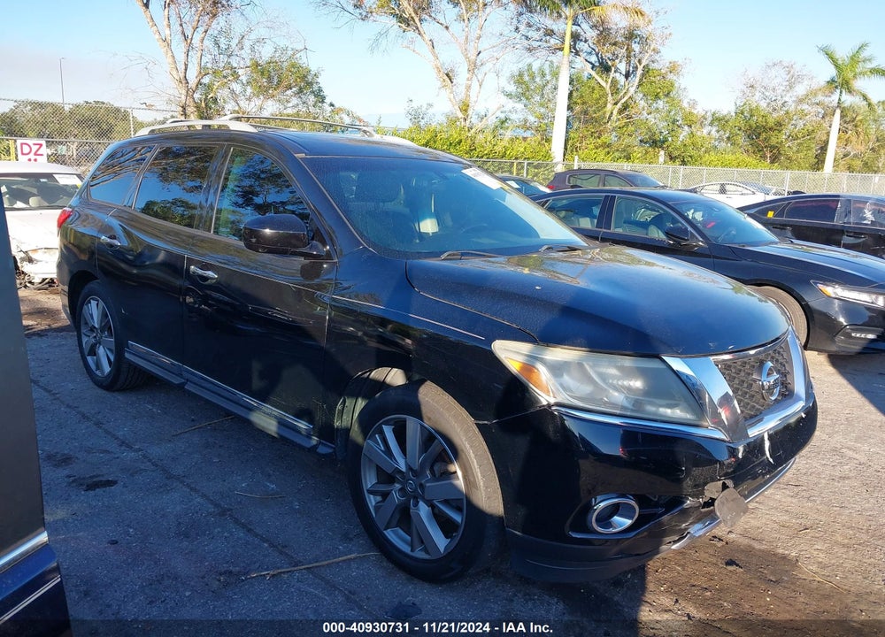 2014 NISSAN PATHFINDER PLATINUM VIN: 5N1AR2MN3EC640328