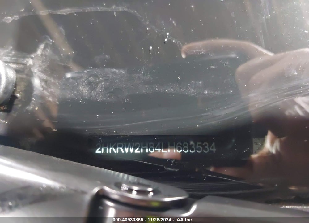2020 HONDA CR-V AWD EX-L VIN: 2HKRW2H84LH683534