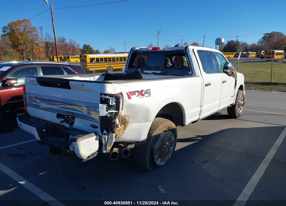 2022 FORD F-350 PLATINUM VIN: 1FT8W3BT5NEF47155