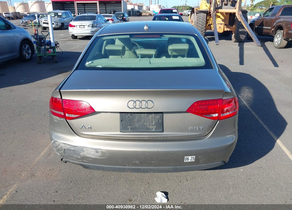 2010 AUDI A4 VIN: WAUEFAFL5AN054097