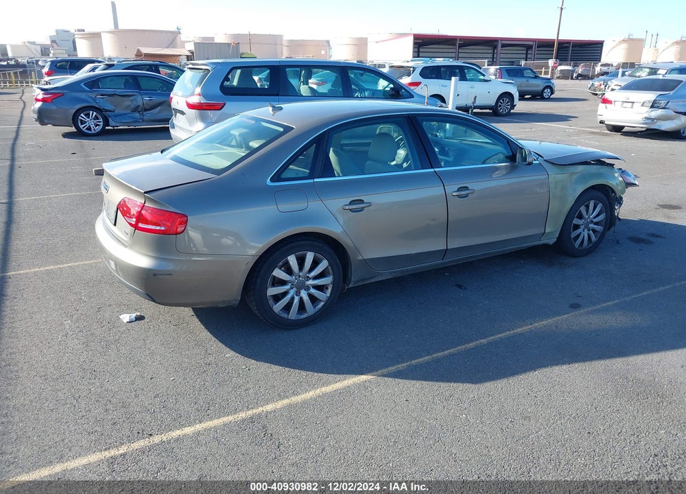 2010 AUDI A4 VIN: WAUEFAFL5AN054097