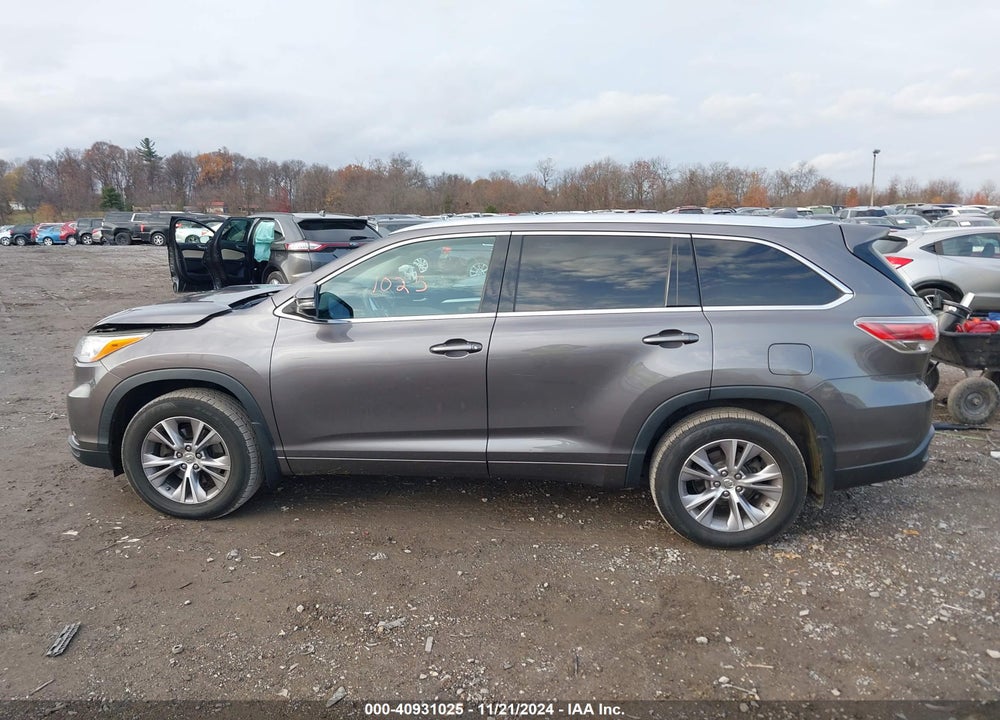 2014 TOYOTA HIGHLANDER XLE V6 VIN: 5TDJKRFHXES059626
